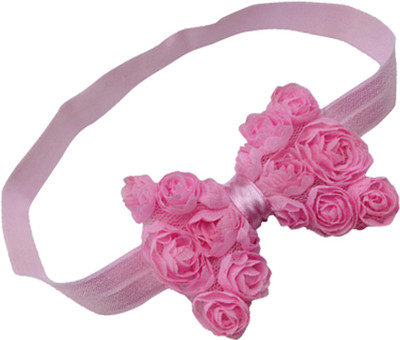 

AkinosKIDS Elastic Rose Flower BabyGirl Head Band(Pink)