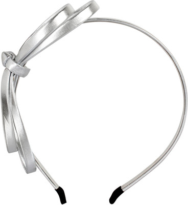 

ILU Metal Hair Band Girls Women Fitness Band Hair Wedding Party Fashion Styling Jewellery Beauty Hair Accessories Silver Bow Knot Hair Band, Head Band, Hair Clip(Silver)
