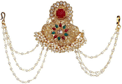 

9blings Latest Bridal Style Hair Accessory Set(Gold)