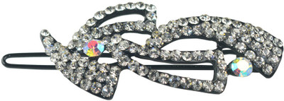 

Glitters Online Silver Colour American Diamond Hair Clip(Silver)