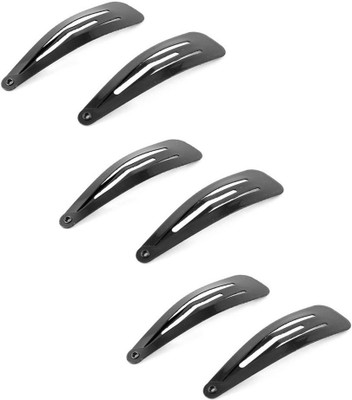 

Style Tweak Black Small Tik Tak - Set of 6 Hair Pin(Black)