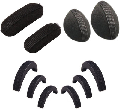 

Pankh 10 Puff Bun Hair Accessory Set(Black)