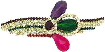 

AccessHer Designer studded back clip hair accessories for Women Hair Clip(Multicolor)