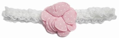 

Pink & Blue India Baby Girl Dotted Soft Newborn Head Band(Pink)