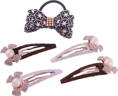 

My DT Lifestyle BOW SHAPE Hair Pin, Rubber Band(Multicolor)