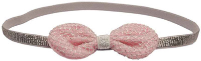

Golden Peacock Pink Hand Woven Bowknot Head Band(Pink)