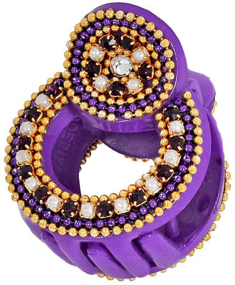 

Maayra Graceful Contemporary Hair Claw(Purple, Gold)