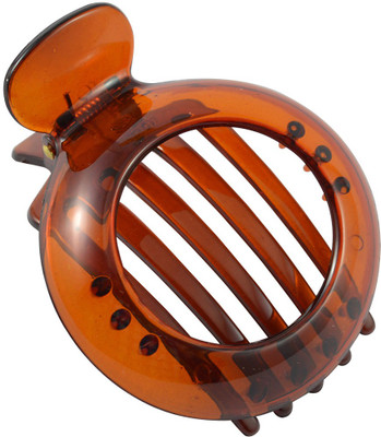 

Sarah Round Slide-in Hair Claw(Brown)