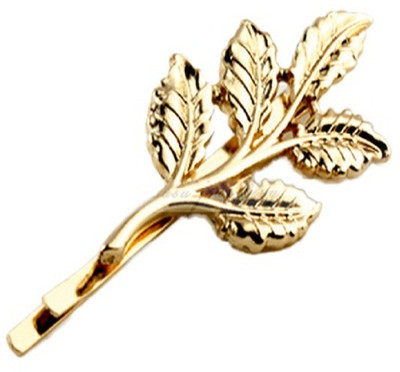 

Stile Lovely Leaves Golden Hair Pin(Gold)