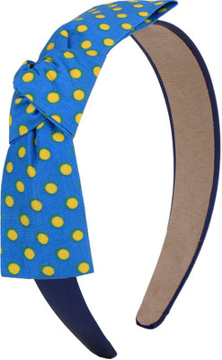 

Fayon Contemporary Statement Sky Polka Dot Bow Hair Band(Blue)