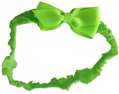 NeedyBee Soft Elastic Head Band(Lime, Green)
