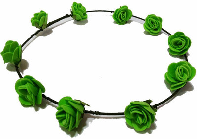 

OPC Floral Tiara Green Color Head Band(Green)
