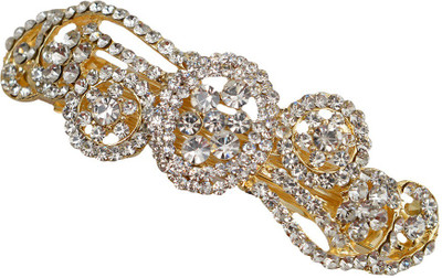 

Taj Pearl Designer Hair Clip(Gold)