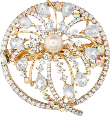 

Mansiyaorange party wear fancy accessories Hair Clip(White)