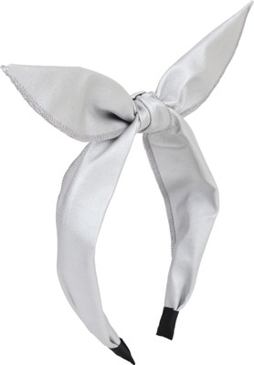 Fayon Party Style Diva Sliver Bunny Bow Hair Band(Silver)