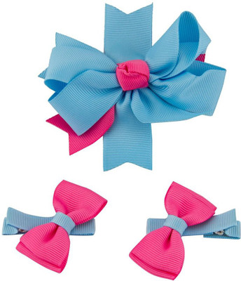 

Babies Bloom Pink and Blue Fashion bow and Hair Clip(Blue, Pink)