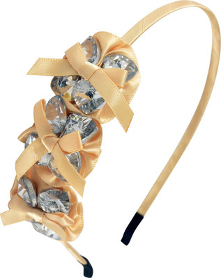

Sarah Faux Stones Bow Hair Band(Beige)