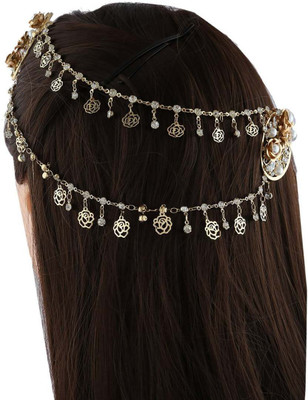 

Anuradha Art HB-165 Hair Chain(Gold)