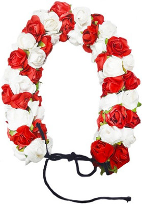 

Majik Bun Styling 3D Gajra Hair Band(White)