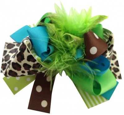 

NeedyBee Bow Hair Clip(Green, Blue, Brown)