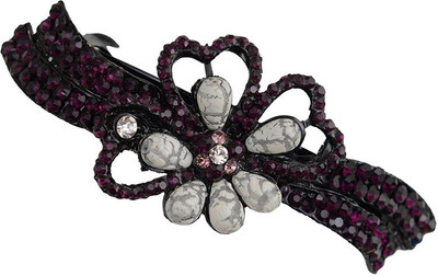 

Taj Pearl Designer Hair Clip(Black)