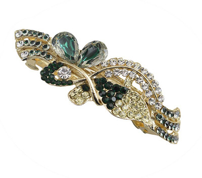 

Taj Pearl Designer Hair Clip(Gold)