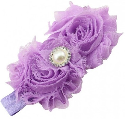 

NeedyBee Newborn Soft Lace Head Band(Purple)
