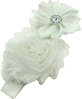

AkinosKIDS Sunflower shabby Rose Lace Head Band(White)