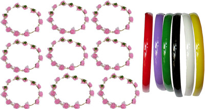 

Diana Floral Style Tiara Hair Accessory Set(Multicolor)