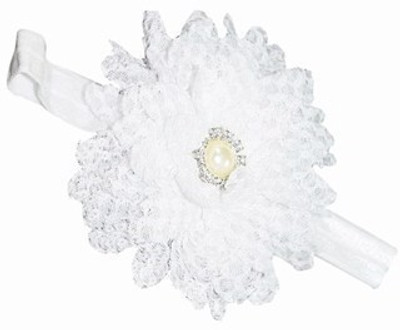 

Pinkblueindia Beautiful Diamond Embellished Net Flower Head Band(White)
