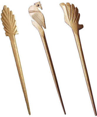 

CraftEra Marble Stick Hair Pin(Gold)