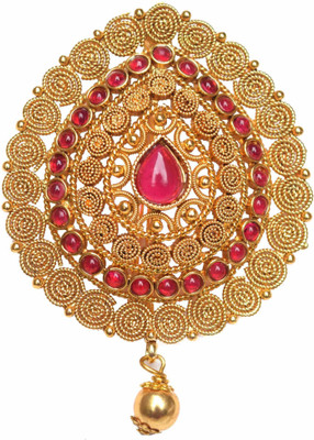 

Hayagi Hair Brooch Bun Clip(Red, Gold)