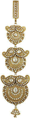 

Orniza Three Steps Reverse Ad Juda Key Chain In Clear Stones Hair Pin(White)