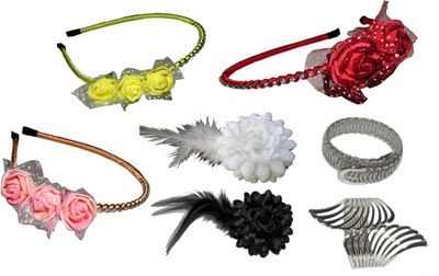 

Anokhi Ada Floral Style Hair Accessory Set(Multicolor)