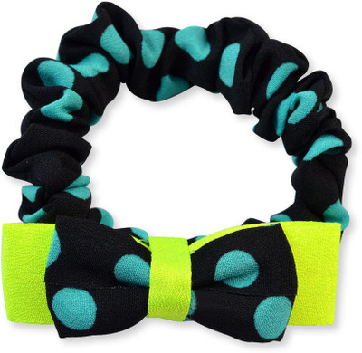 

Sarah Polka Dot Bow Rubber Band(Black)