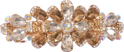 

Mansiyaorange party Wedding casual wear fancy Golden pin accessories Hair Clip(Copper)