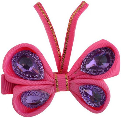 

Angel Closet Butterfly with Rhinestone Hair Clip(Pink)