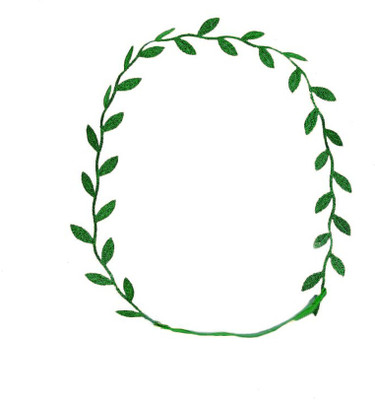 

DE RENE Roman Goddess Leaf Head Band(Green)