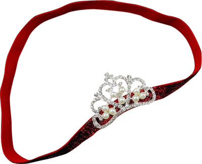 

AkinosKIDS Princess Crown Pearl Embellishment Head Band(Red)
