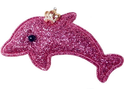 

Angel Closet Glitter Dolphin Hair Clip(Pink)