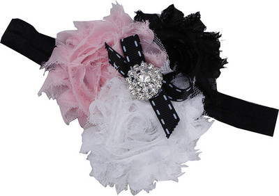 

Pikaboo Three Color Blossoms Head Band(Pink)