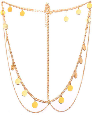 Joker & Witch Gold coin Headchain Hair Chain(Gold)