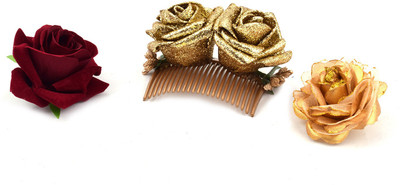 

Snupy LIGHT WEIGHT Hair Accessory Set, Hair Pin(Multicolor, Gold, Red)