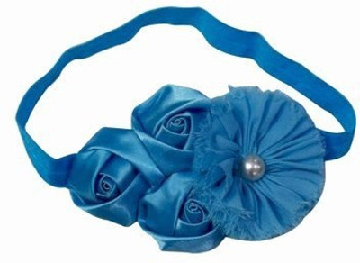 

Pinkblueindia Beautiful Flower with Pearl Embellishment Head Band(Blue)