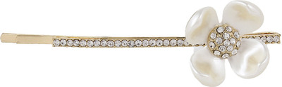 

Fayon Flower With Rhinestone Hair Pin(White)