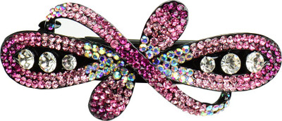 

Glitters Online Pink Colour American Diamond Hair Clip(Pink)