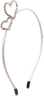 

Pikaboo Heart On Heart Hair Band(Purple)