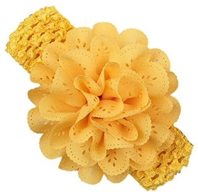 

Pikaboo Crochet Cutwork Flower Head Band(Yellow)