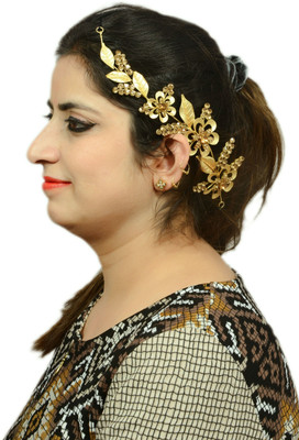 

Mansiyaorange Latest Trendy Exclusive New Premium Collection Hair Accessory Set(Gold)