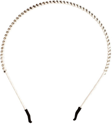 

Pankh 1 Diamond Head Hair Band(White)